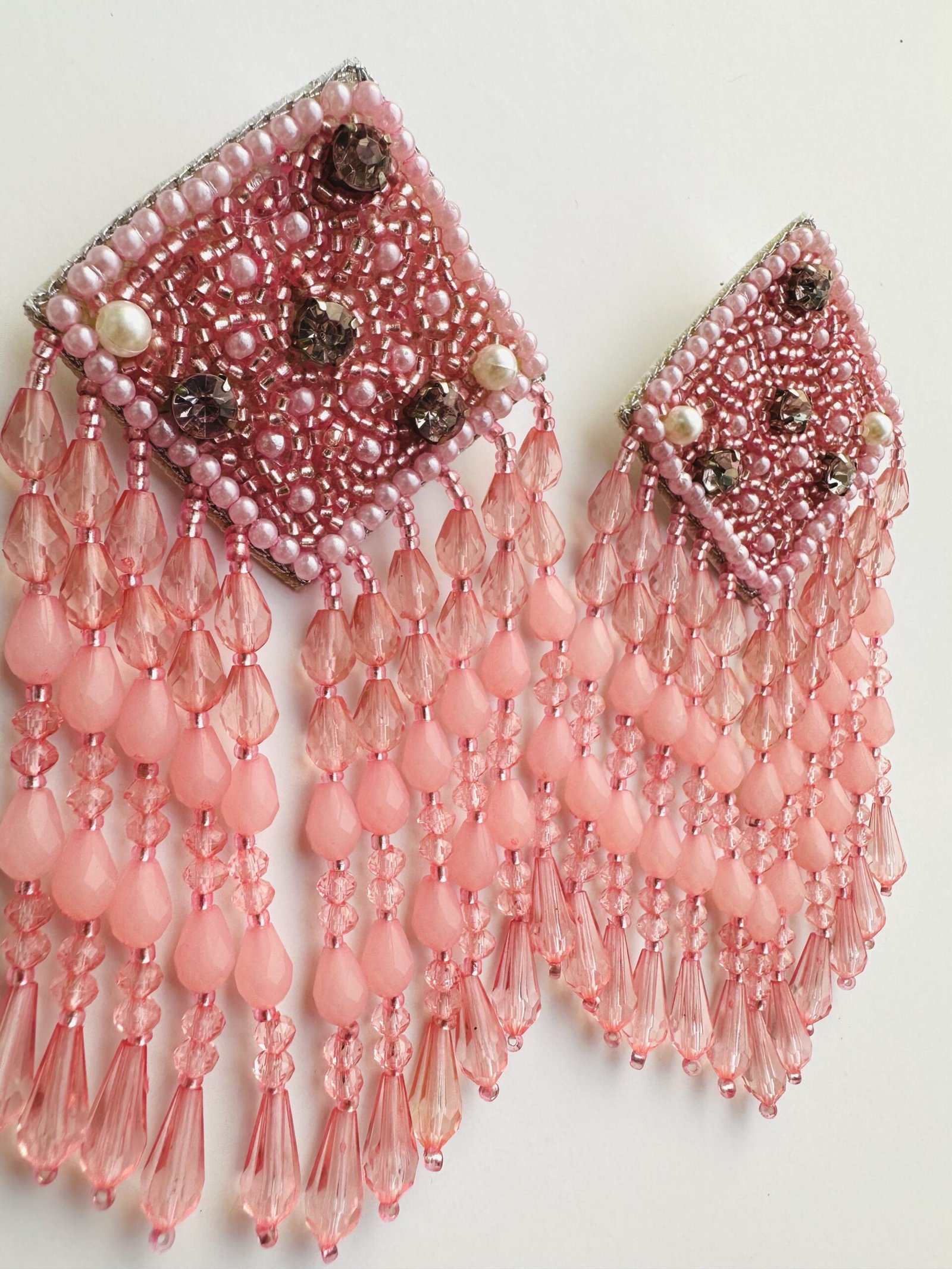 Treasure Jewels Daisy Coral Pink Beaded Earrings  Shop The Mint